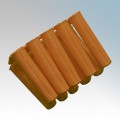 (F.M.F101) (BOX/100) BROWN PLASTIC FIXING PLUGS